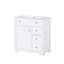 Meuble-lavabo simple 30 po avec comptoir en céramique Cashel