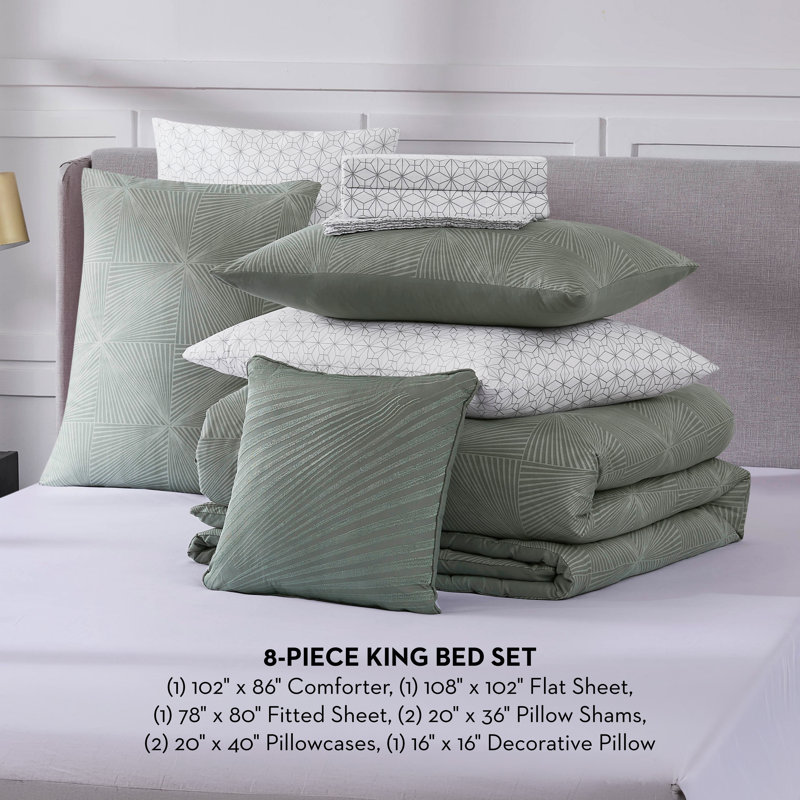 Nine West Elio Bed-in-a-Bag Comforter Set, King