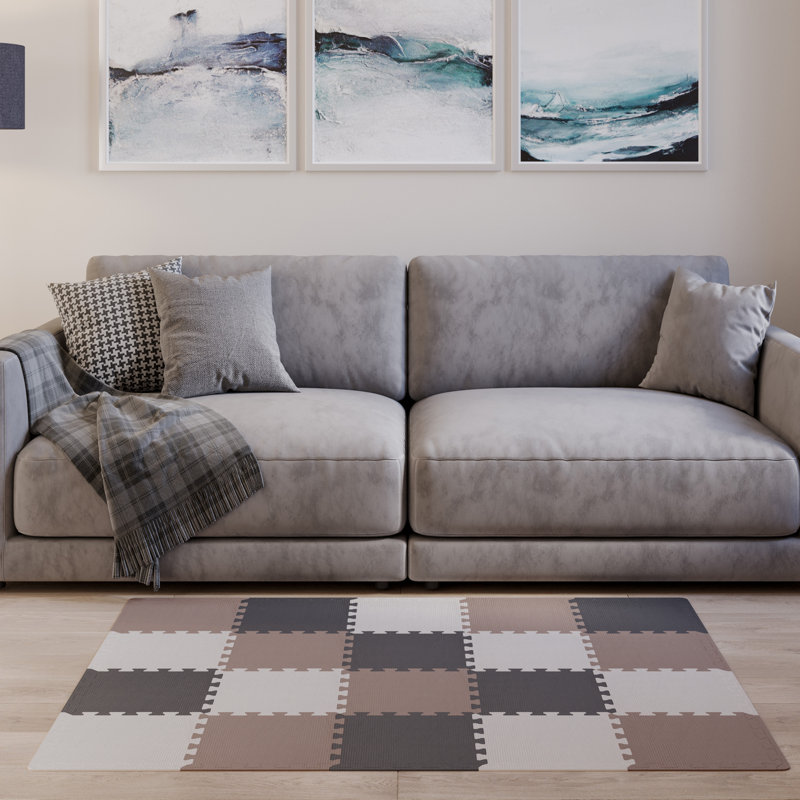 Carreaux de sol en mousse Stalwart - Paquet de 20 tapis de jeu pour bébé non toxique - Tapis de casse-tête en mousse à emboîtement - Tapis en mousse pour salle de jeu ou salle de sport pour bébé