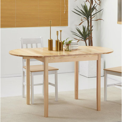 Extendable with Solid Wood Base Dining Table
