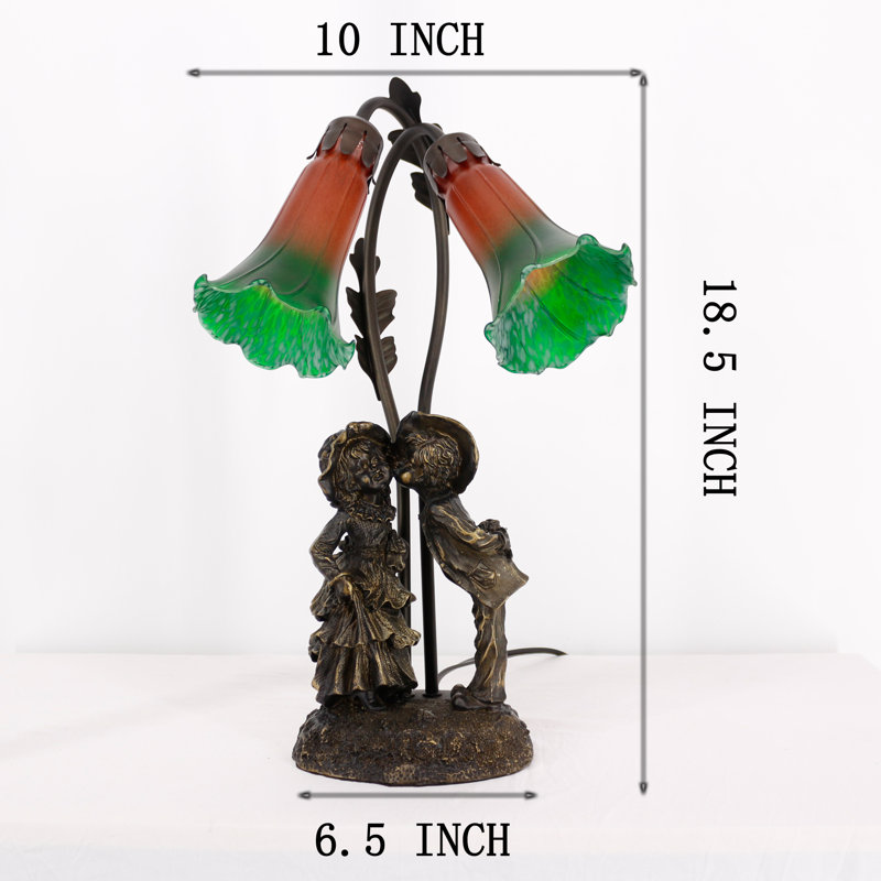 Analise Resin Desk Lamp, Brown Blue