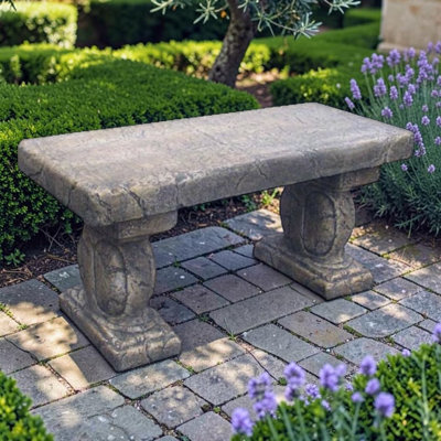 Santa Barbara Cast Stone Bench