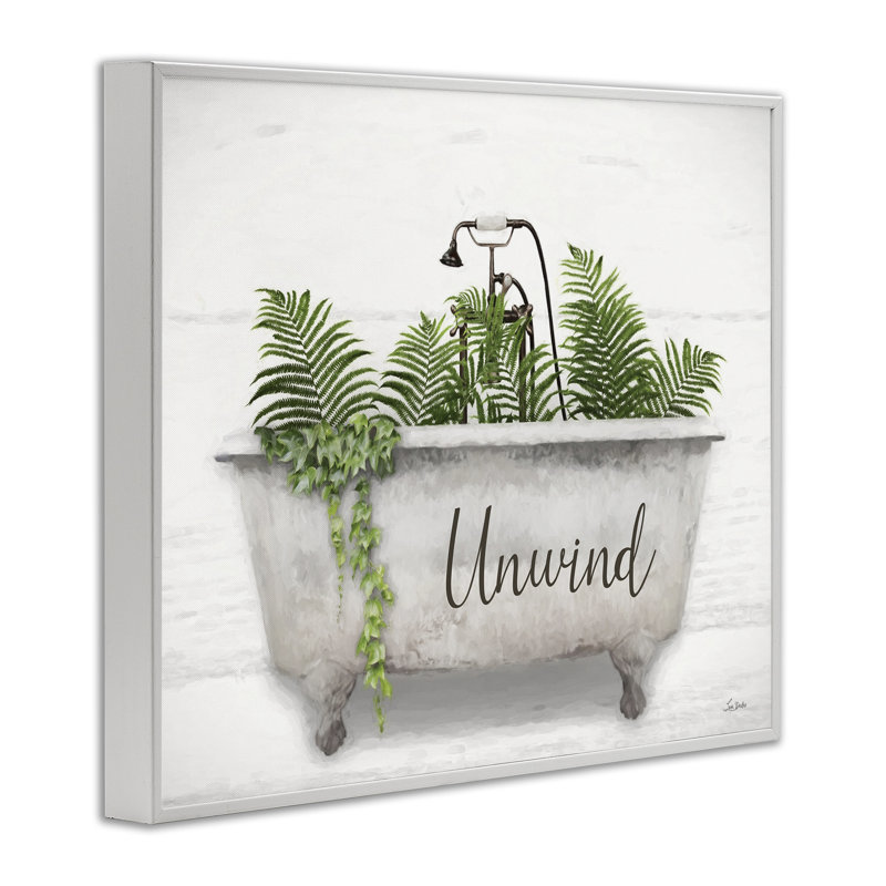«Unwind Bathaign», par Lori Deiter, H 11 po x l 14 po, Estampe numérique encadrée blanc bord de mer