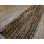 Earthy Brown Color Striped Antique Braided American Hallway Runner Rug