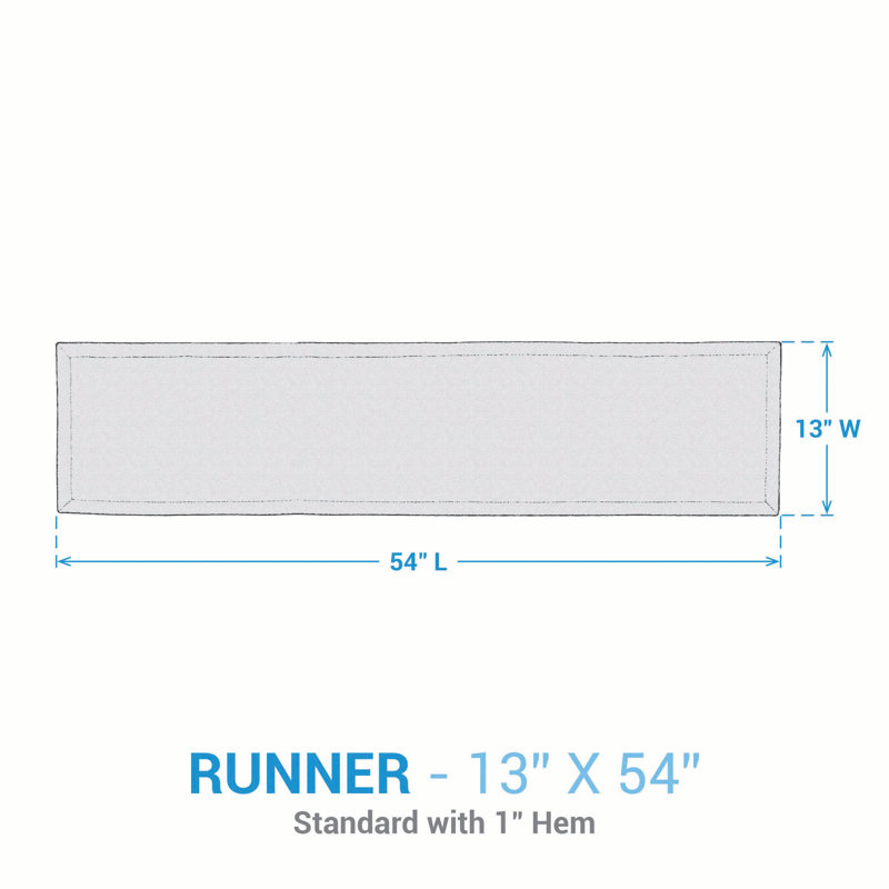  North Star Red Table Runner 13" X 54", 54" L x 13" W
