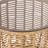 Rattan Wrapped Side Table With Tempered Glass Top-386827927