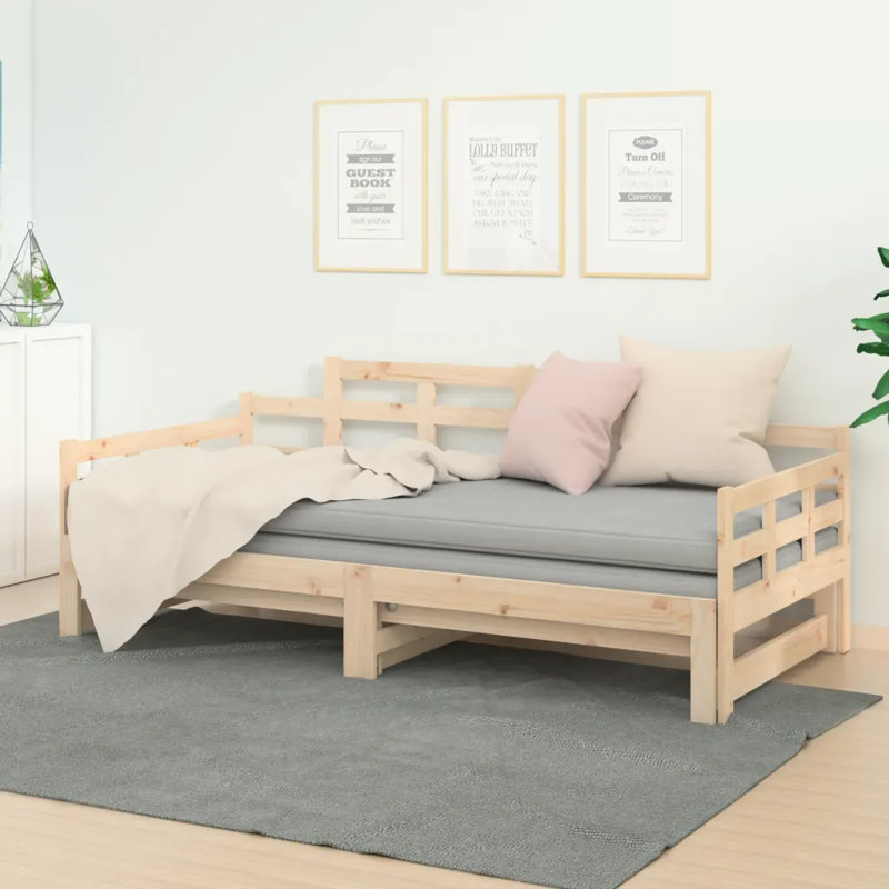 Overby Solid Wood Bed Frame, White