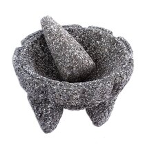 Kitchenware Granite Mortar and Pestle Set 6.5 Inch 7lb Large from