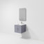 Ensemble de meuble-lavabo simple 24 po avec plateau et miroir Geneva-112901616-112901617