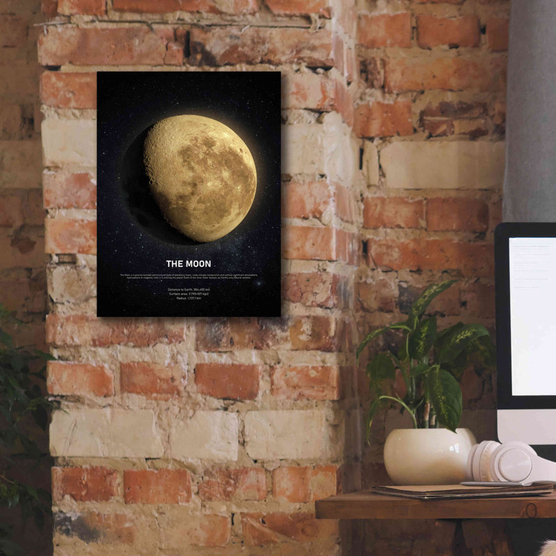 «The Moon 2» par Design Fabrikken, H 16 po x l 12 po x P 0,75 po