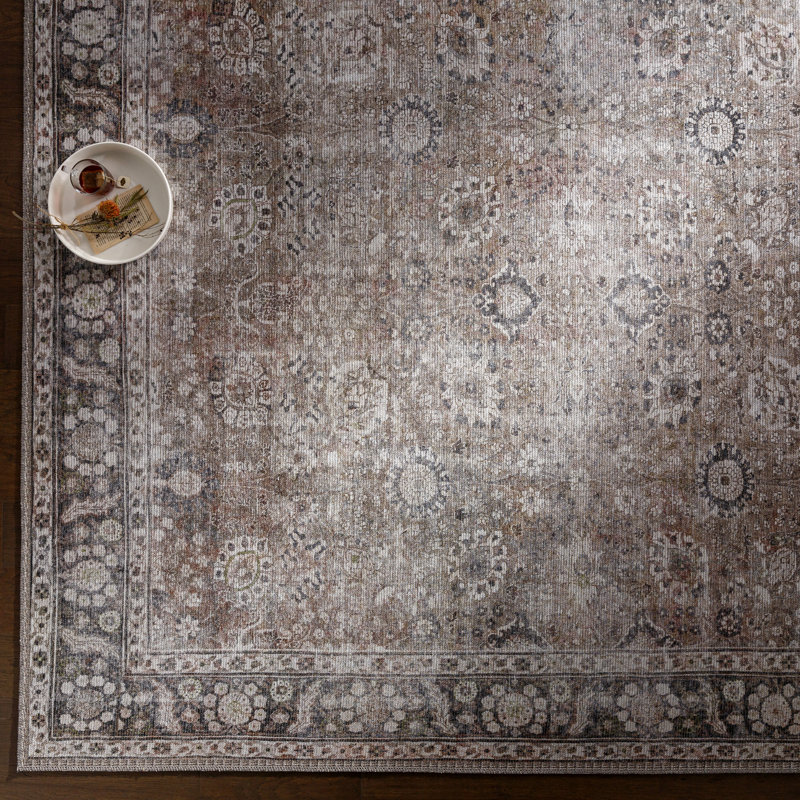 Colin Machine Washable Traditionnal Boho Area Rug, Rectangle 120 x 170cm