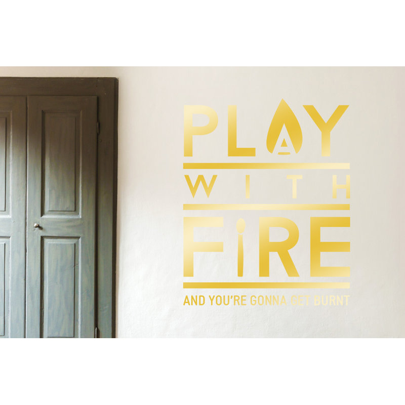 Wall Decal, Shiny Gold, Large