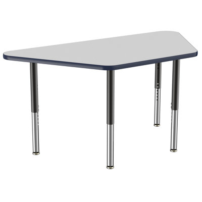 Trapezoid T-Mold Adjustable Height Activity Table