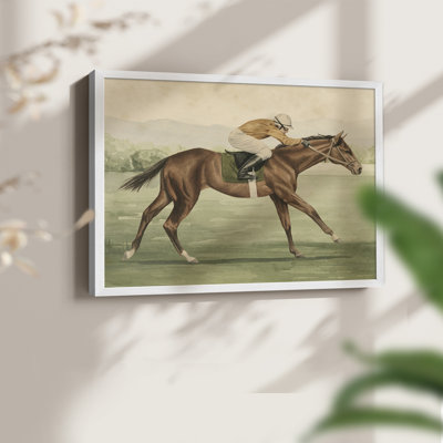 Vintage Equestrian II -Framed Print - Restickable