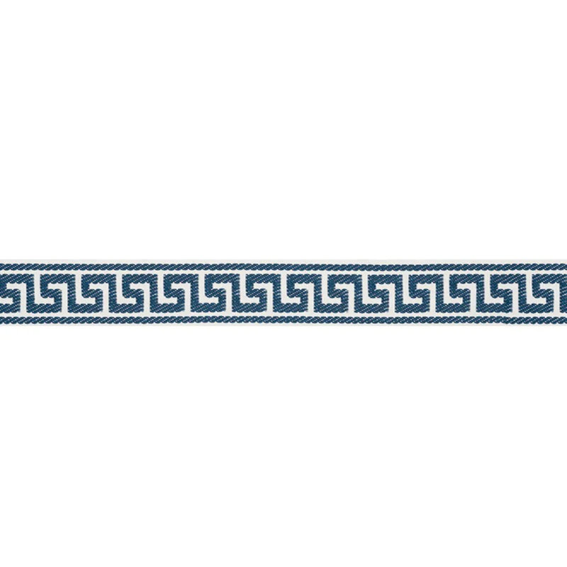 Etienne Silk Greek Key Narrow, Navy