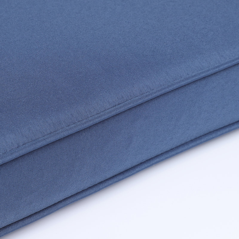 Chaise Lounge Cushion Mat Cover - Navy Blue, Breathable Material, Protected, Fade Proof, Removable Zipper, Stable Foam Filling Blue Patio Seat Weather , Covers, High Density