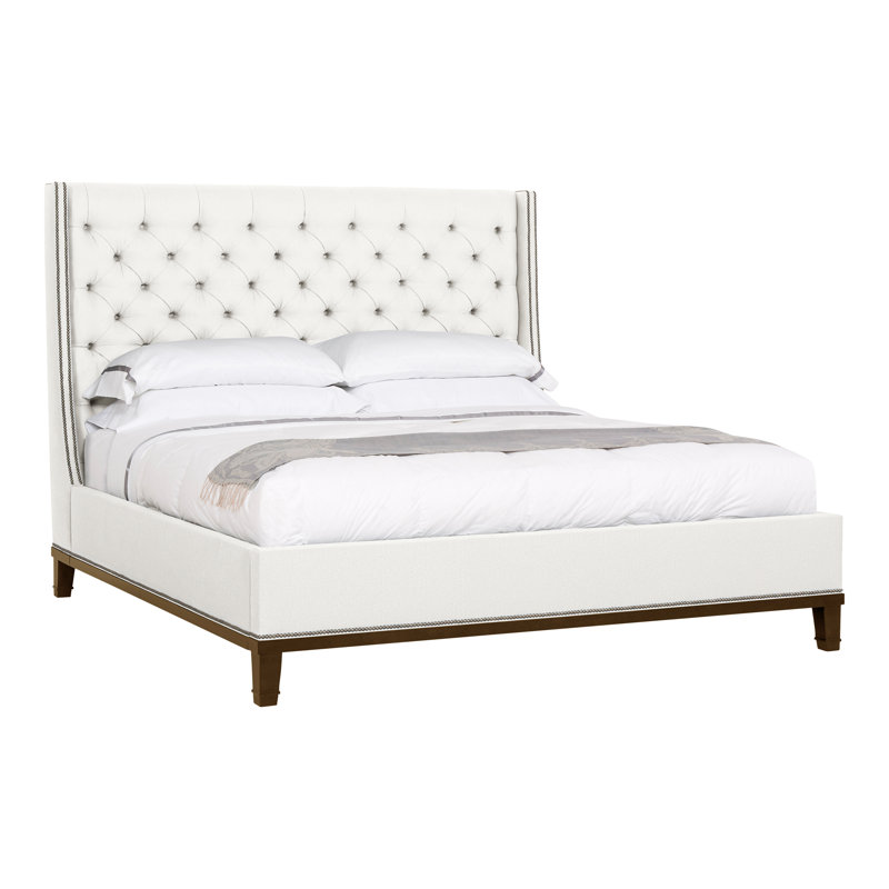 Michael Weiss California King Tufted Upholstered Panel Bed, Havana, Tommy Snow, Yes