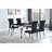 Belt Black And Mirrored Dining Table
