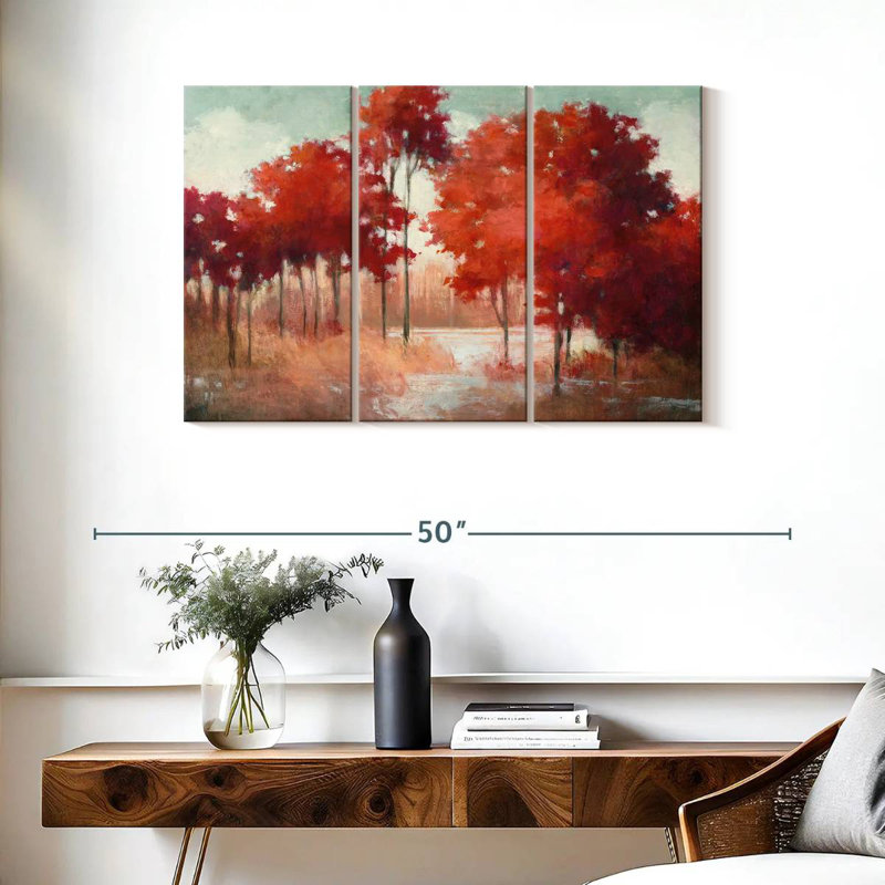 Harnek Serene Autumn Lake, 24" H x 38" W