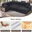 116" Convertible Plush Corduroy Sleeper Sectional With Storage Chaise & Armrest Storage-1975180991