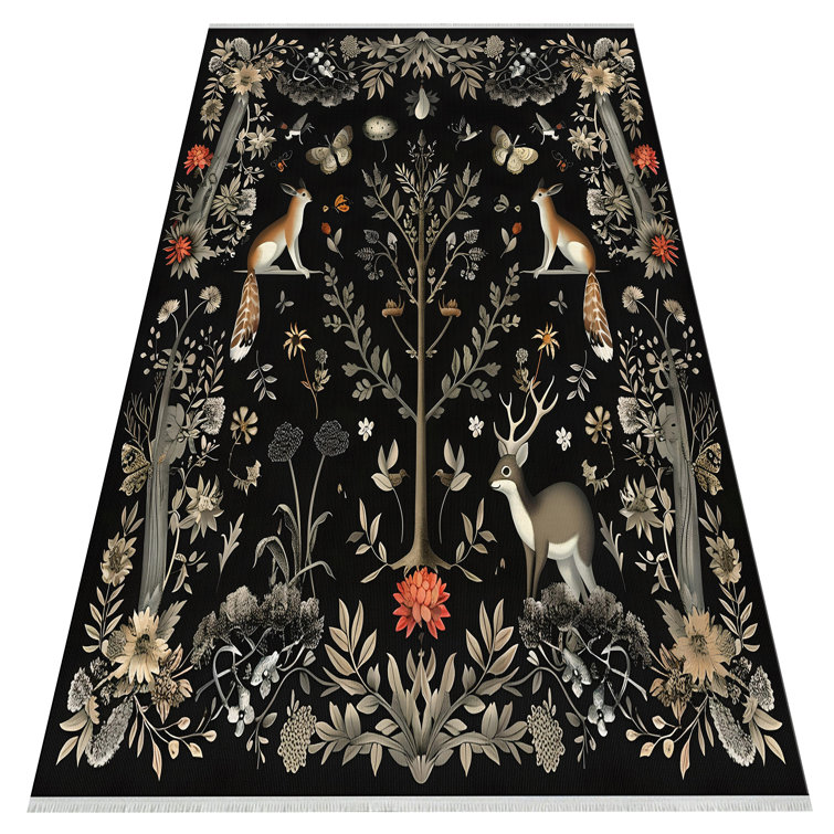 Union Rustic Laurium Machine Printed Machine Woven Area Rug | Wayfair.co.uk