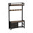 33.1" Wide Hall Tree With 2 Movable Drawers, Shoe Storage, Shelves And Garment Racks, 5-In-1 Entryway Bench With 23 Hooks (Fixed And Movable)