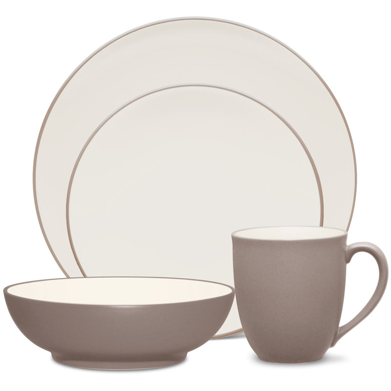 Couvert individuel 4 pièces Noritake Colorwave Coupe, Argile