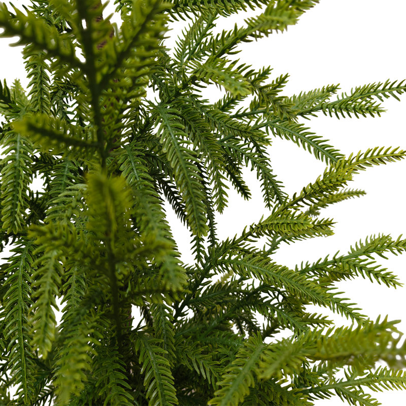 Pin artificiel de Norfolk de 84 cm dans un pot en béton