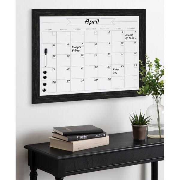 Sticky Monthly Calendars, Dry Wipe Wall Planner Self Adhesive