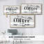 «Coffee Time» - Toile tendue avec châssis encadré - Prêt à être accroché-1860806439-1860806434