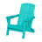  Folding Adirondack Chair Weather-Resistant HDPE Outdoor Fire Pit Chair With 2 Cup Holder-88677650