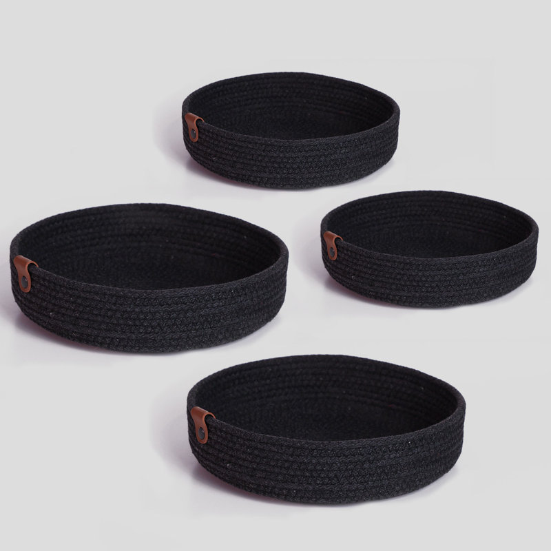 Benecia Cotton Tray, Black
