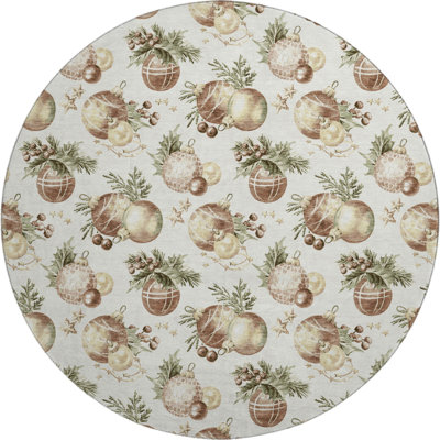 Tapis boules de Noël lavable à la machine de qualité supérieure AMF1828