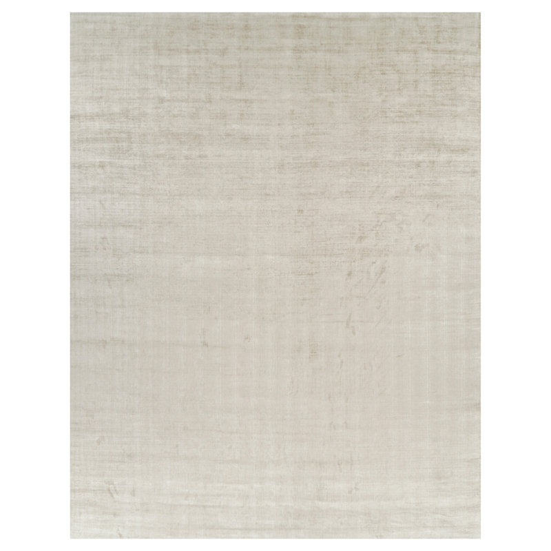 Textural Hand Knotted Wool Area Rug
