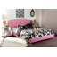 Lit plateforme en similicuir Karina, rose, H 39,51 po x l 62,76 po x L 85,97 po Karina-1714976275-1714976273