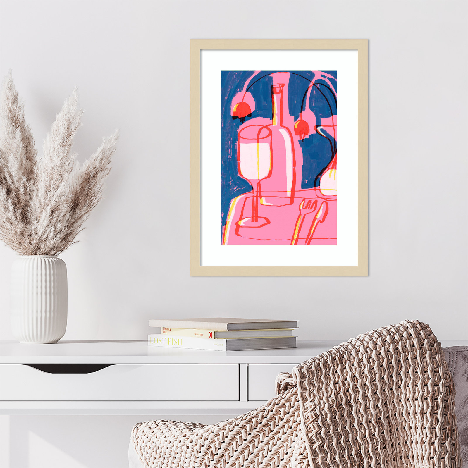 Galya "Neon Still Life No. 4" Print, Brown, 21" H x 16" W