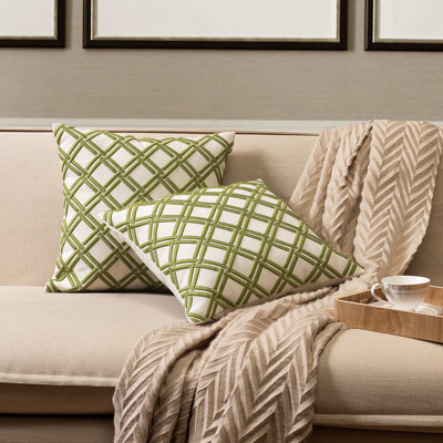 Embroidered Pillow Cover