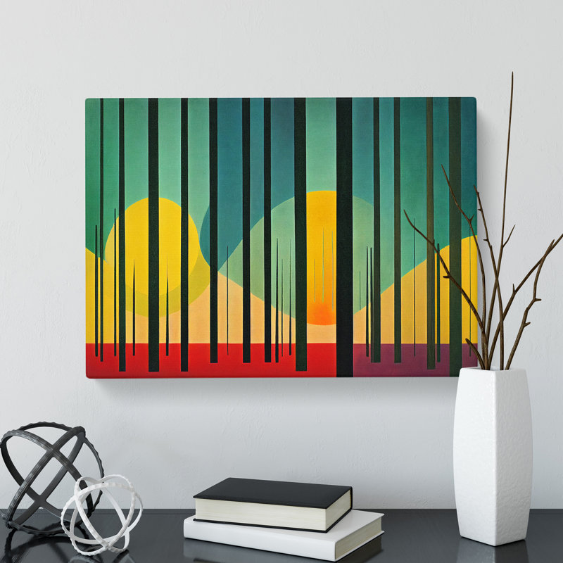 Precious Abstract Forest - Wrapped Canvas, 40cm H x 60cm W x 3cm D