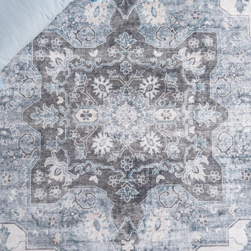 Mikali Machine Washable Non-Slip, Round 183cm