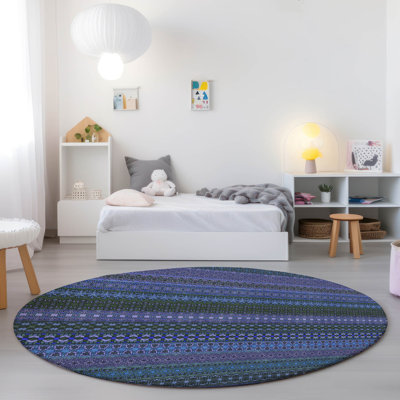 Kinslee Washable Striped Indoor / Outdoor Rug