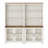 Chinwe 72.1"H X 67.7"W Storage Bookcase