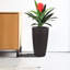 Grand pot à fleurs d'intérieur en faux rotin pour l'intérieur avec moniteur de niveau d'eau