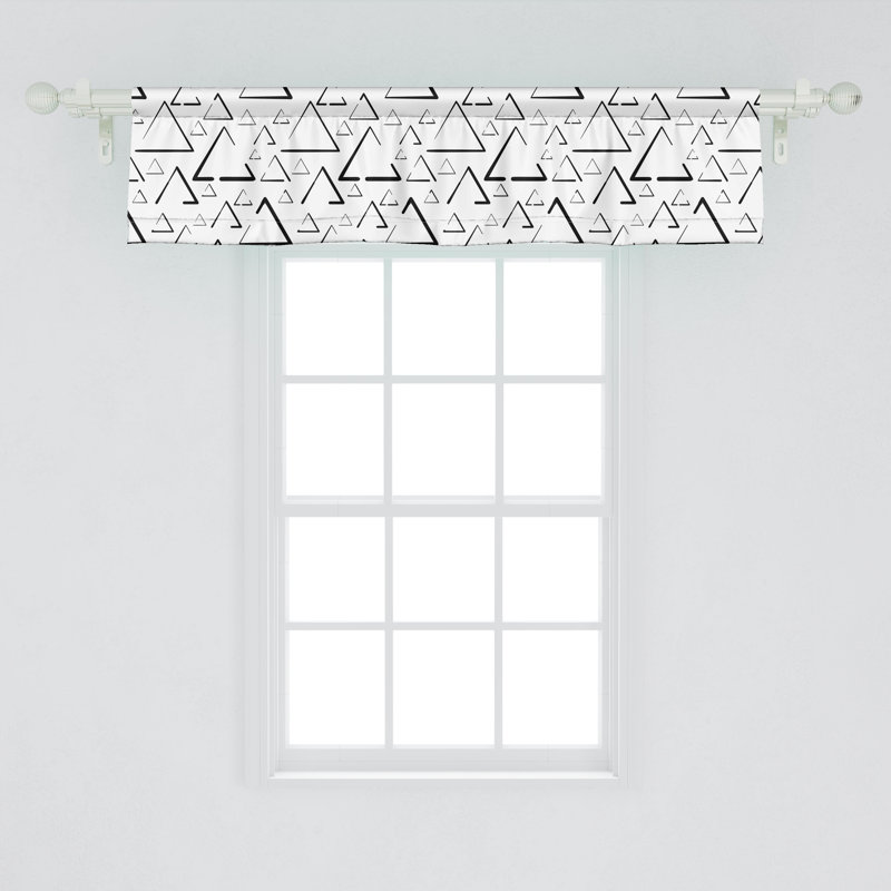 Cantonnière Ambesonne, ensemble de 2 triangles monochromes