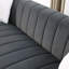 Canapé en velours de luxe 87 po avec 2 coussins Clifford-293635801-282134094