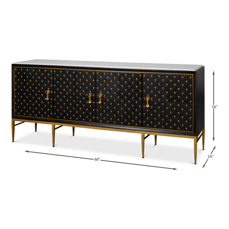 Palisade 80'' W Solid Wood Sideboard