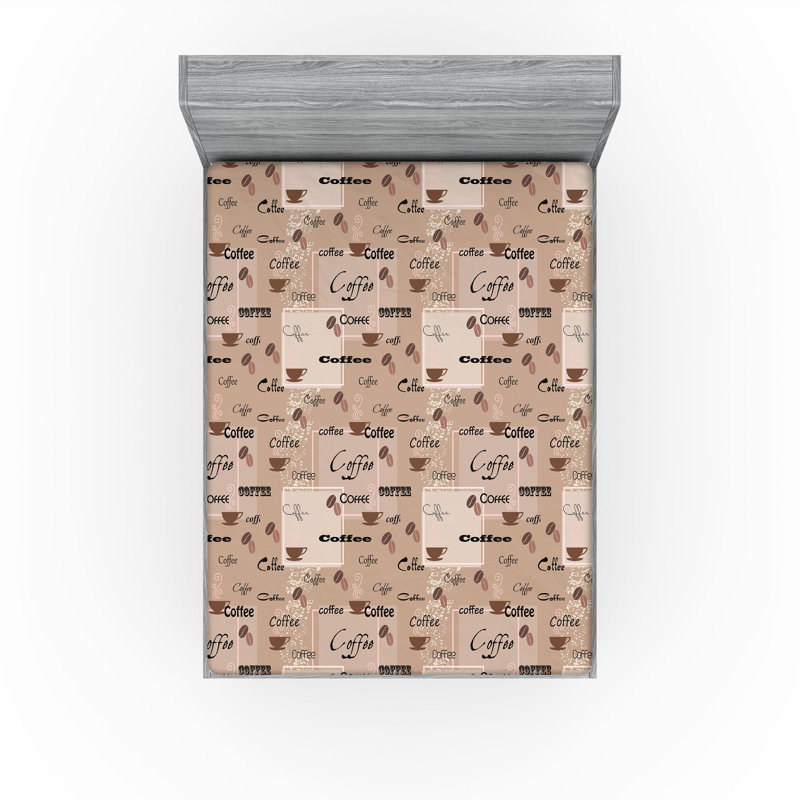 Ensemble de 2 draps-housse Ambesonne Coffee