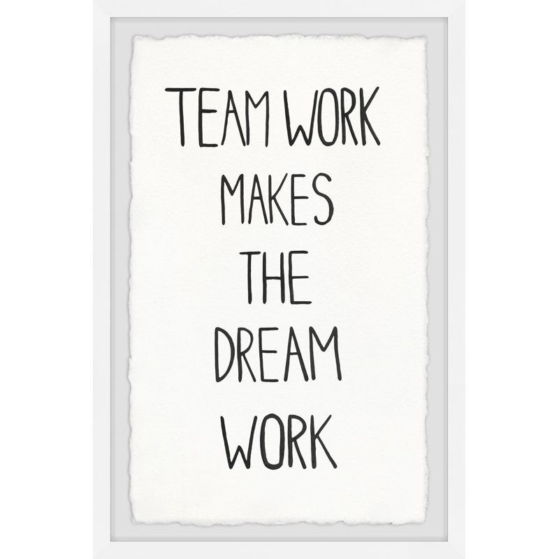'Team Work' Framed Print, 45" H x 30" W x 1.5" D