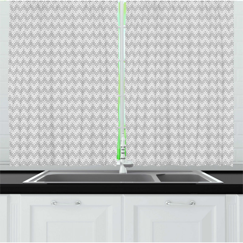 Chevron Tailored Kitchen Curtain