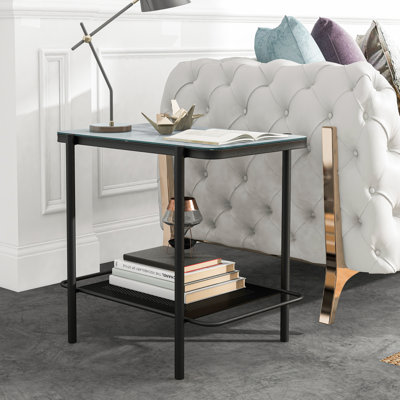 Glass Top End Table