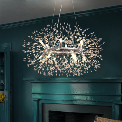 Geetika Dimmable Wagon Wheel Chandelier